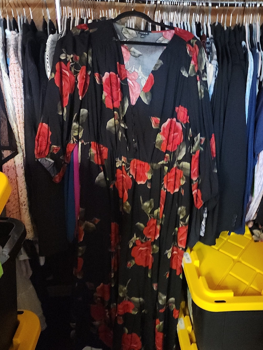 Challis maxi floral dress